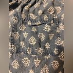 High Waist Blue and White Shorts with Elastic Waistband Size undefined Photo 7