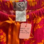 b Soft Floral Pink and Orange Pajama Set size medium Photo 2