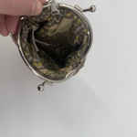 Old Navy Y2k Brown Beige Chevron Zig Zag Coin Pouch Keychain Travel Photo 3