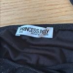 Princess Polly Princess PollyBlack One-Shoulder Glitter Top Photo 4