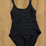 DKNY Starburst Black One-Piece Swimsuit Photo 1