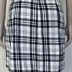 Black and White Plaid Mini Skirt Size M Photo 3