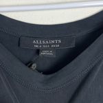 ALLSAINTS  Sami Cupro Knot Front Maxi Dress Size 0 in Black New All Saints Photo 7