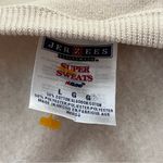 Jerzees Vintage 90s Oversized Patriotic Embroidered Sweatshirt Cardigan Beige L Photo 2