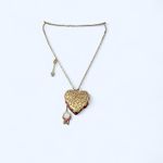 Betsey Johnson  Vintage 2000s Rare Pink locket heart necklace Photo 3