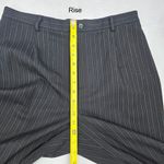 Rafaella  Black Pin Stripe Formal Business Work Interview Straight Leg Pants 12P Photo 8