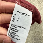 American Eagle Longsleeve Blouse Bell Sleeves Tassels Rust Colored Cotton Size L Photo 11