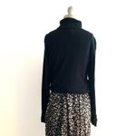 CHAPS  Size XL Black 100% Cotton Turtleneck Long Sleeve Top Lightweight Sweater Photo 3