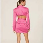 For Love & Lemons Marie Blazer Mini Hot Pink Dress, Size Small NEW Photo 3
