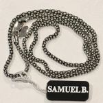 SAMUEL B Sterling Silver 925 Oxidized Popcorn Necklace 24 inches 3mm NWT Photo 11