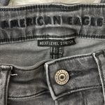 American Eagle  Next Level Stretch Skinny Jeans Womens 2 Gray Distressed Skater Photo 5