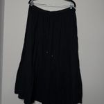 Black Y2K Maxi Peasant Tier Skirt Photo 3