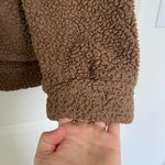 EUC | Women’s‎ fluffy teddy bear zip up jacket — small Brown Photo 1