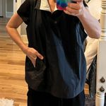 Under Armour  Black Windbreaker Pullover Vest Zip Neck Loose Fit Womens Medium Photo 11