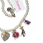 Betsey Johnson  Pearl Charm Necklace Photo 3