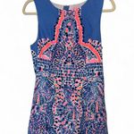 Lilly Pulitzer Blue and Pink Patterned Dress Photo 0