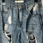 Ella Moss Juniors Vintage High Waist Distressed Denim Medium Wash Jeans Photo 1