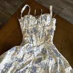 House Of CB TALLULAH BLUE WHITE FLORAL MIDI DRESS, Size X-SMALL, $255 Photo 14