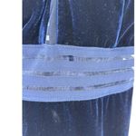 City Triangles City Triangle navy blue velvet 90s prom dress size 15 side slit always in style Photo 2