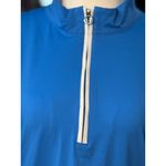 NEW KINONA Womens Size S Blue White Black 1/4 Zip Sleeveless Polo Golf Top Photo 5