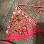Victoria's Secret  Vibrant Pink bikini with shells size small Photo 7