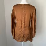 Young Fabulous and Broke Young, Fabulous & Broke brown long sleeve satin top size M Photo 3