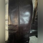 Etienne Aigner  Legacy Riding Boot Chocolate Brown Leather Size 6M Photo 1