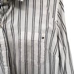 Tommy Hilfiger  Navy Blue and White Striped Shirt Photo 2