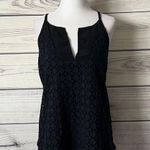Athleta Black Dunes Eyelet Tank Top Photo 2