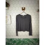 Brandy Melville John Galt Dark Gray Callan Thermal Long Sleeve Top - O/S Photo 1