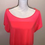 Danskin Now Neon Glow Orange Loose Fit Short Sleeve Athletic Shirt Size XL Photo 1