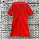 VTG 60s 70s Fashionmaker Orange Double Knit Polyester Textured Sheath Dress Size L Photo 4