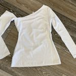 Susana Monaco NWT! Sz XS Long Sleeve Open Shoulder White Knit Top Photo 9