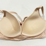 Victoria's Secret Lace Wireless Bra Nude Cream Sz 32DD Pull-Over Lightly Lined Photo 2