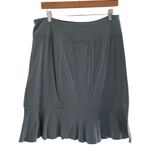 Athleta Gatsby Pull On Flounce Hem Skirt Gray Blue Size Medium 0627A Photo 1