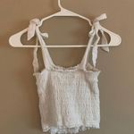 Abercrombie & Fitch White Crop Top Photo 1