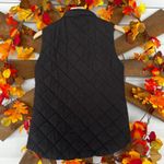 Laura Scott  Woman's Medium Black Quilted Vest‎ Photo 1