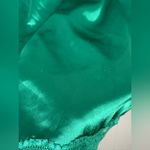 Vintage Lace Padded Christmas Green Satin Slip Cami Large Coquette Holiday Cute Photo 6
