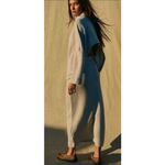 Free People  Milley Reversible sweatshirt Maxi Skirt Set Dusty Himalayan NEW Photo 3