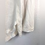 Free People  M Boho Lace Trim V-Neck Long Sleeved Top in Off-White Photo 4