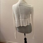 Anthropologie Vanessa Virginia  off white cardigan open sweater small S Beautiful Photo 1