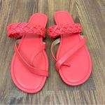 Talbots Orange Gia Braided Slip On Sandals Size 9 Photo 2