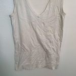 Attention  Sleeveless V-Neck Sweater White Photo 2
