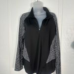 Athletic Works Women's Quarter Zip Active Black and White Jacket Size XXL EUC Photo 2