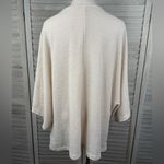 SheIn (Curve) Drop Shoulder Waffle Knit Tee with Wide Dolman Sleeves Ivory-1XL Photo 1