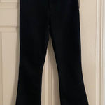 Mother  Hustler Ankle Fray Black Jeans Raw Hem size 25 Photo 0