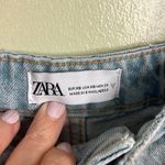 ZARA  Denim Jean Cropped Top Spaghetti Strap Blue Wash  Bloggers Photo 5