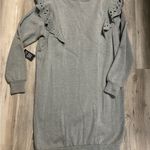 EXPRESS  Size XS Oversized NWT Ruffle Long Sleeve Sweat Shirt Dress Photo 1