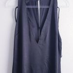 Club L London Emery Plunge Neck Strappy Satin Maxi Dress New With Tags Black Size 8 Photo 2
