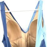 Summersalt  Size 4 Wrap One Piece Tie Front Swimsuit Sky Blue Lined Cup Swimwear Photo 2